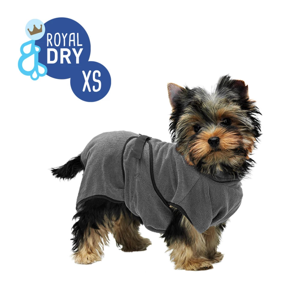 Royal Dry Bademantel aus Mikrofaser für Hunde XS