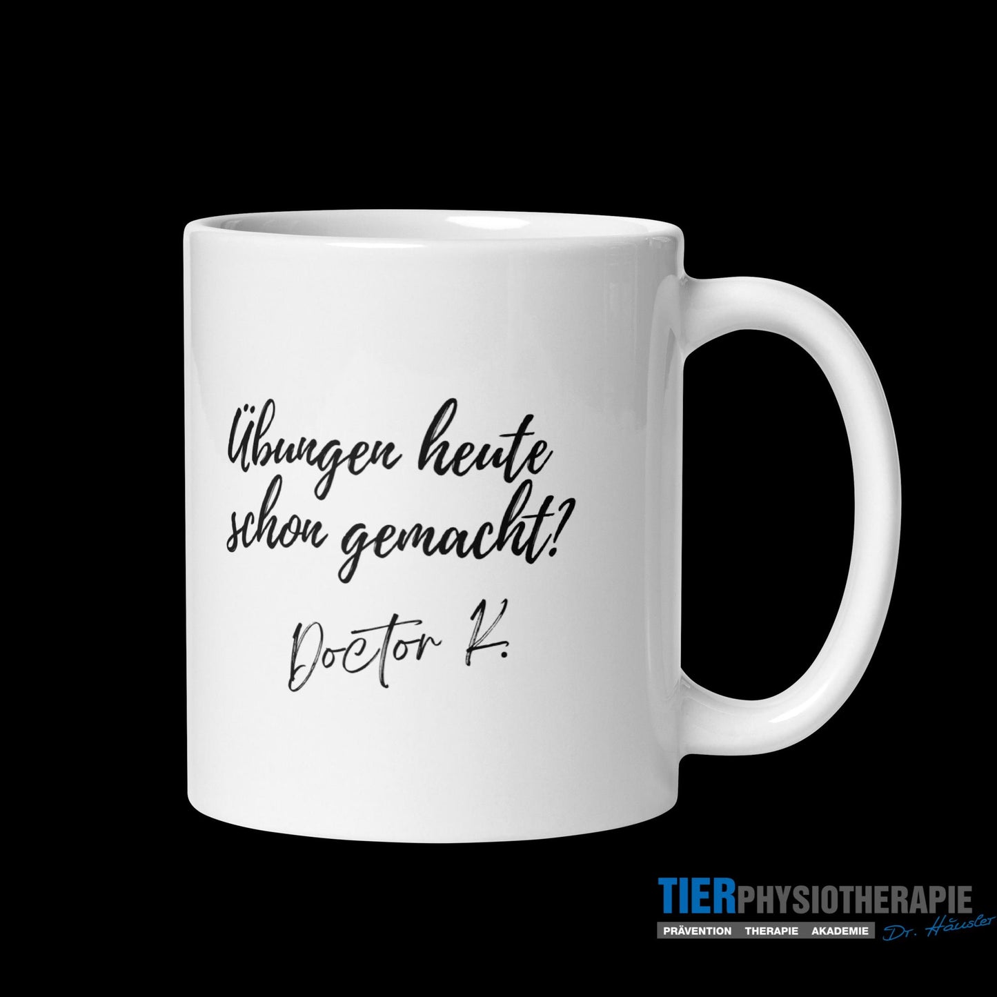 Weiße, glänzende Tasse