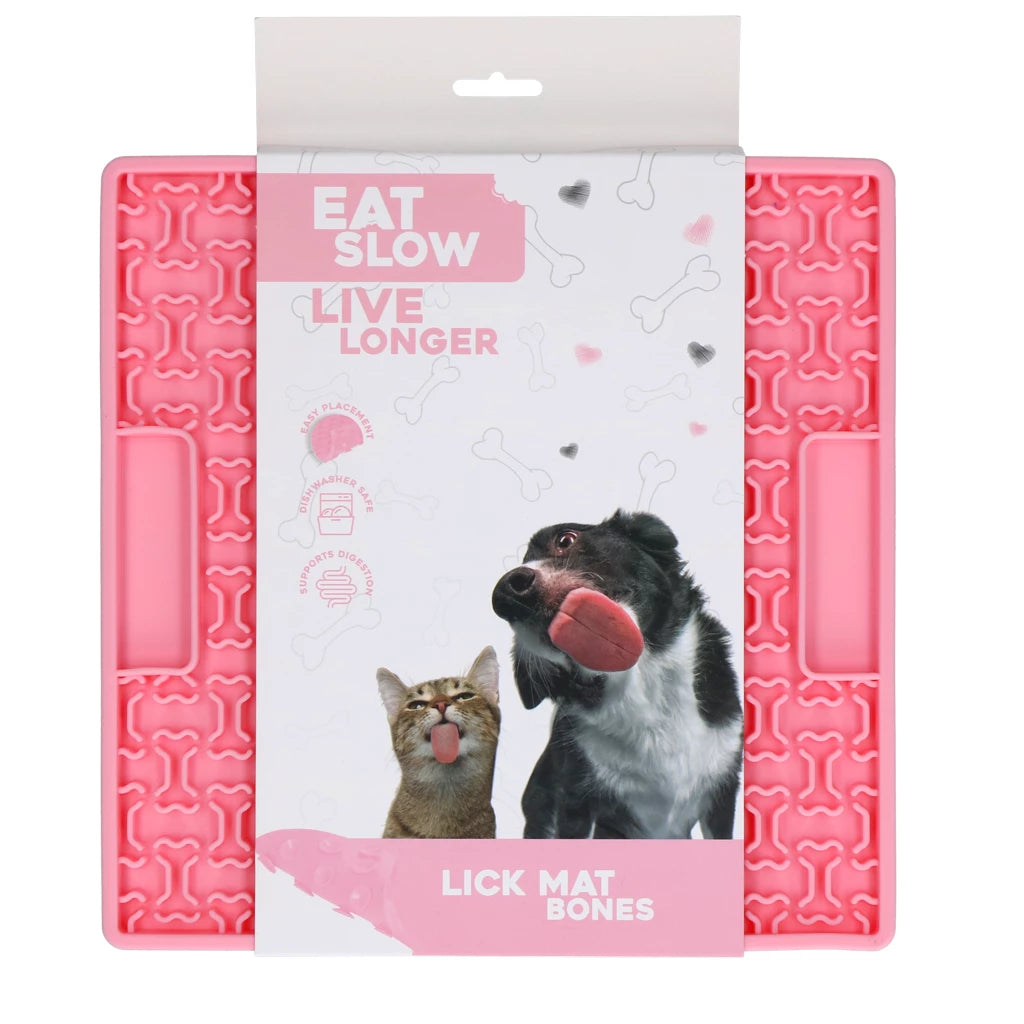 Eat Slow Live Longer Leckmatte mit Knochen