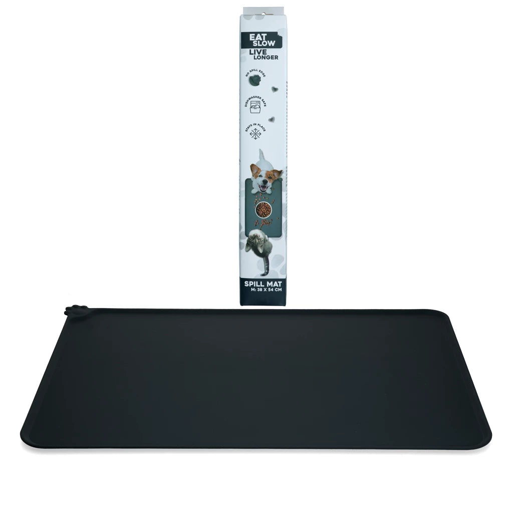 Eat Slow Spill Mat M 38 x 54 grau